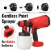 800ML Cordless Rechargeable Electric Paint Sprayer W  Adjustment Knob Spray Guns For Makita 18V Battery