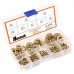 Suleve MXBN9 235Pcs M2 M2 5 M3 M4 M5 M6 M8 M10 Metric Grade 360 Brass Hexagon Hex Nut Assortment Kit