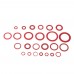 150 600pcs Steel Sealing Washer Assortment Red Flat Ring Washer Gaskets Fitting Gasket