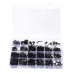 Suleve MXCH11 1220Pcs M2 M3 M4 M5 Carbon Steel Pan Head Hex Socket Screw Hex Screws Nut Assortment Kit