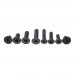 Suleve MXCH12 1220Pcs M2 M3 M4 M5 Carbon Steel Flat Head Countersunk Hex Socket Screw Hex Screw Nuts Assortment Kit