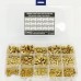 Suleve MXBN11 420Pcs M2 M3 M4 M5 Metric Female Thread Brass Knurled Nut Threaded Insert Embedment Nuts Assortment Kit