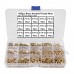 Suleve MXBN10 450Pcs M2 M3 M4 Brass Knurled Thread Nuts Insert Embedment Nuts Assortment Kit