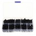 Suleve M3NP3 500Pcs M3 Nylon Screw Bolt Black Round Cross Screw Hex Nut Spacer Nylon PCB Assortment