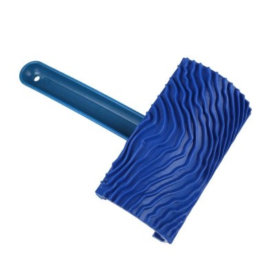 ZZ0033 Plastic Handle Wood Grain Brush Wall with Imitation Wood Embossed Wall Art Brush