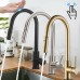 Pull Type Sprinkler Stainless Steel Touch Smart Kitchen Sink Faucet  Colour  Black