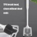 MT001 Ultraviolet Disinfection And Sterilization Long  Handled Silicone Soft Hair Wall  Mounted Electric Toilet Brush  Size  6 9x49cm  White