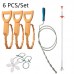 Kitchen Pipe Dredge Hook Sewer Toilet Anti  Blocking Sink Dredge Kit  Style  6 PCS Set  4