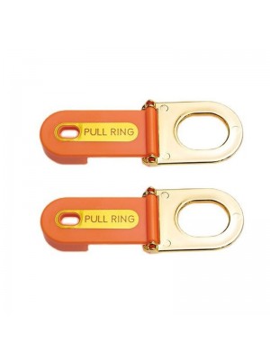 2 PCS Multifunctional Pull Ring Toilet Lid Lifter  Orange