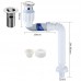 Household Deodorant Washbasin Water Pipe  Style  D White Flap No Basket With Overflow