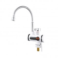 Kitchen Hot and Cold Dual  use Instant Faucets EU Plug  Style  Round Screen Type