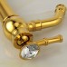 All Bronze Bathroom Basin Hot And Cold Water Faucet  Style  Electroplated Short Model