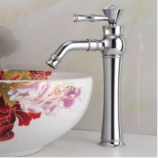 All Bronze Bathroom Basin Hot And Cold Water Faucet  Style  Electroplated High Model