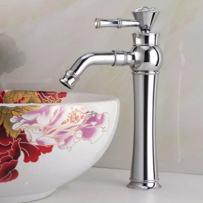 All Bronze Bathroom Basin Hot And Cold Water Faucet  Style  Electroplated High Model