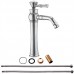 All Bronze Bathroom Basin Hot And Cold Water Faucet  Style  Electroplated High Model Water Inlet Pipe