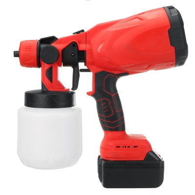 21V 1300mAh Paint Spray Guns Craft Painting Tool Spray Model Airbrush Electric Paint Sprayer W  1 2 Battery