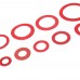 150 600pcs Steel Sealing Washer Assortment Red Flat Ring Washer Gaskets Fitting Gasket