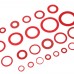 150 600pcs Steel Sealing Washer Assortment Red Flat Ring Washer Gaskets Fitting Gasket