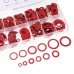 150 600pcs Steel Sealing Washer Assortment Red Flat Ring Washer Gaskets Fitting Gasket